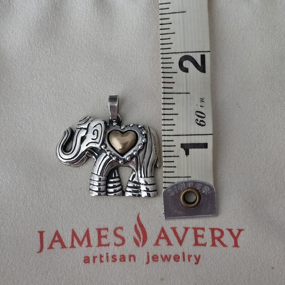 James Avery Retired Elephant Pendant - Picture 4 of 6